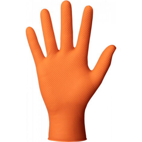 Rękawice nitrylowe 50 sztuk Powergrip Orange rozmiar - 2